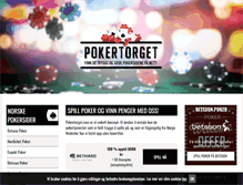 Tablet Screenshot of pokertorget.com